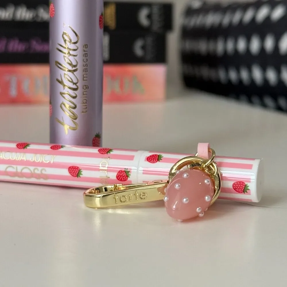 Tarte x FINNSUL Strawberry Tartlette Tubing Mascara Maracuja Lip Gloss Charm NEW